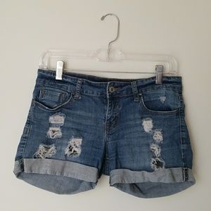 COPY - Klique B Denim Shorts With Distressing size Small